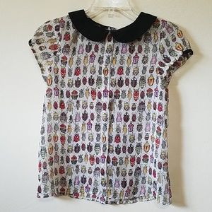 ZARA TRAFALUC "Bug" Top